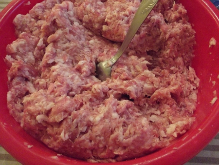 De la bonne Chair à saucisses pour les farces et les tomates Farcies.